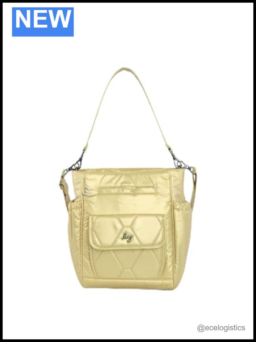 Lug Toss Convertible Crossbody Bag Satchel Polyester Organized Zippered